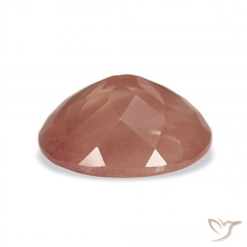 Labradorita andesina Pêssego Profundo Natural 3.63ct, oval, Transparente