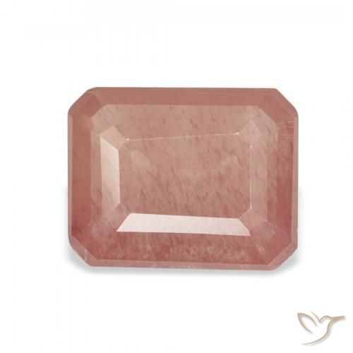 2.49ct vermelho médio Labradorita andesina, Corte Esmeralda, Transparente