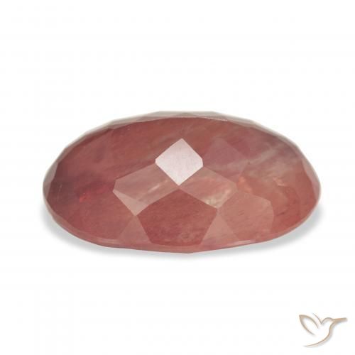 Labradorita andesina Sangue vermelho Natural 5.54ct, oval, Transparente