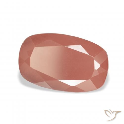 Labradorita andesina Framboesa Rosa Natural 4.45ct, Almofada, Translúcido