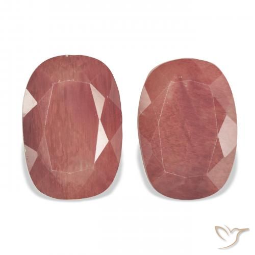 5.97ctw Natural rosa médio Labradorita andesina, Almofada, Translúcido