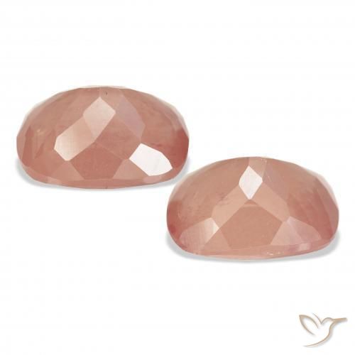 Pedras preciosas de Labradorita andesina Toranja Rosa natural de 6.36 ct, Almofada, Transparente