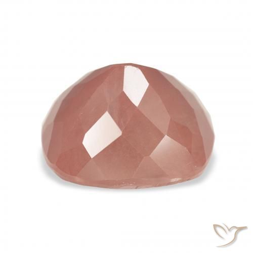Labradorita andesina rosa médio Natural 4.48ct, Almofada, Transparente