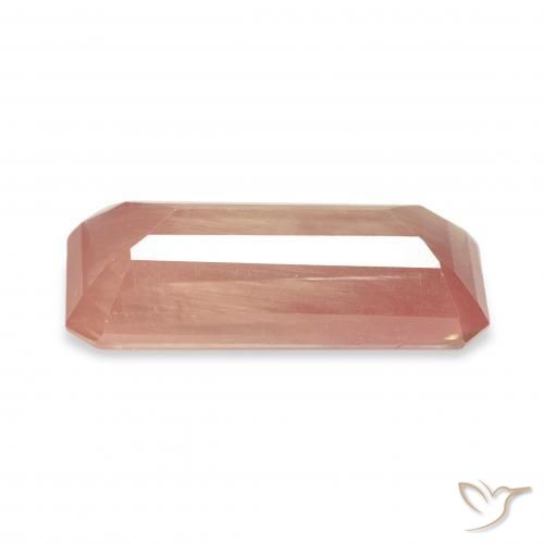 Labradorita andesina Toranja Rosa Natural 2.73ct, Corte Octógono / Esmeralda, Transparente