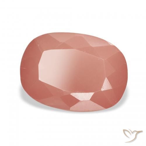 Labradorita andesina Blush Vermelho Profundo Natural 3.04ct, Almofada, Translúcido