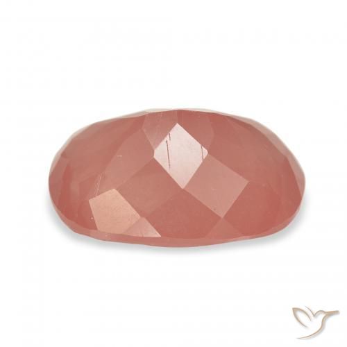 Labradorita andesina Blush Vermelho Profundo Natural 3.04ct, Almofada, Translúcido