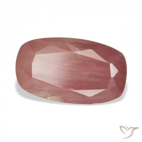 Labradorita andesina Blush vermelho Natural 6.47ct, Almofada, Transparente