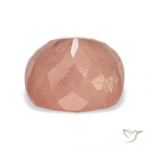 Labradorita andesina laranja avermelhado Natural 3.66ct, Almofada, Transparente