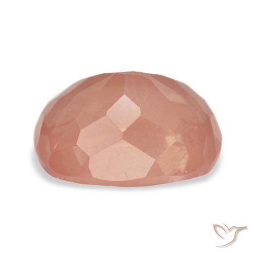 Labradorita andesina laranja avermelhado Natural 3.73ct, Almofada, Transparente