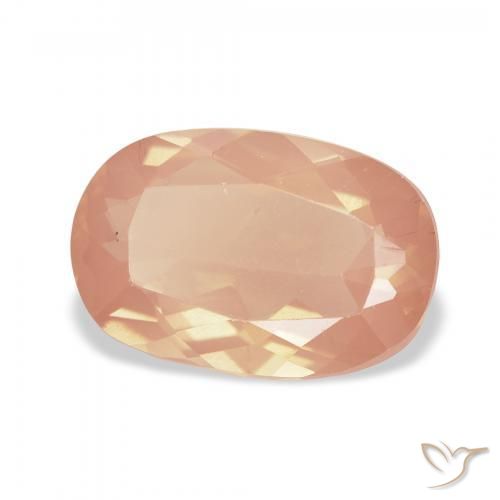 Labradorita andesina Laranja Tigre Claro Natural 2.74ct, Almofada, Transparente