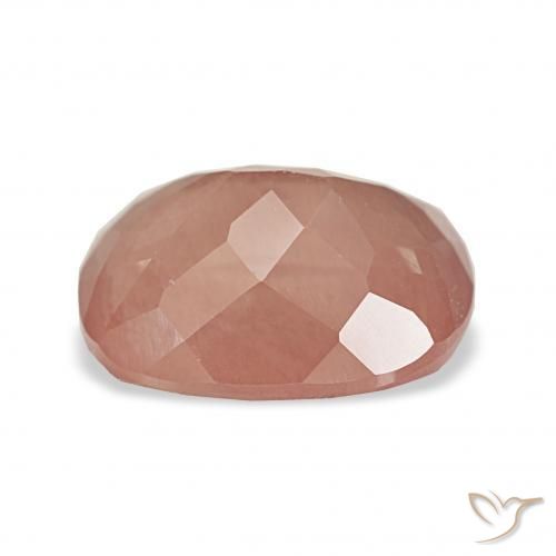 Labradorita andesina rosa médio Natural 3.63ct, Almofada, Transparente