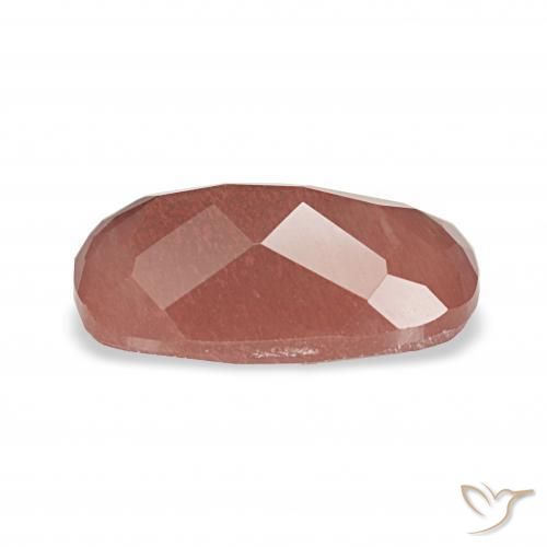 Labradorita andesina vermelho médio Natural 2.02ct, Almofada, Transparente