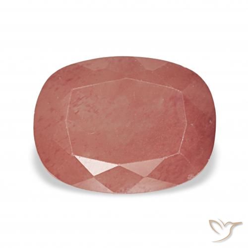 2.74ct vermelho médio Labradorita andesina, Almofada, Transparente