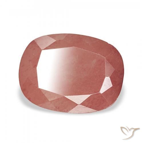 Labradorita andesina vermelho médio Natural 2.74ct, Almofada, Transparente