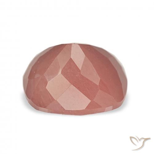 Labradorita andesina vermelho médio Natural 2.63ct, Almofada, Translúcido