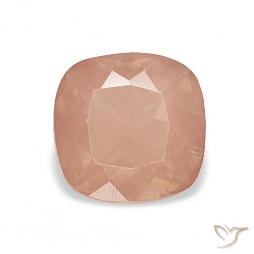 2.35ct Laranja Avermelhado Claro Labradorita andesina, Almofada, Transparente