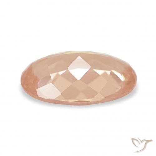Labradorita andesina Laranja claro Natural 2.20ct, oval, Transparente
