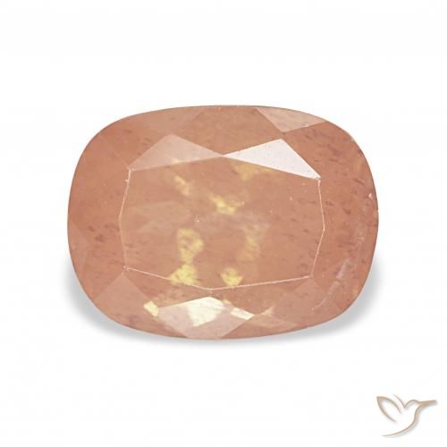 2.99ct laranja avermelhado Labradorita andesina, Almofada, Transparente