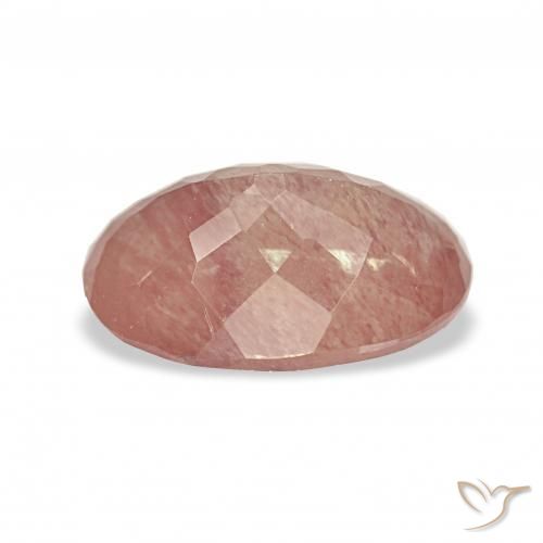 Labradorita andesina vermelho médio Natural 2.46ct, oval, Transparente