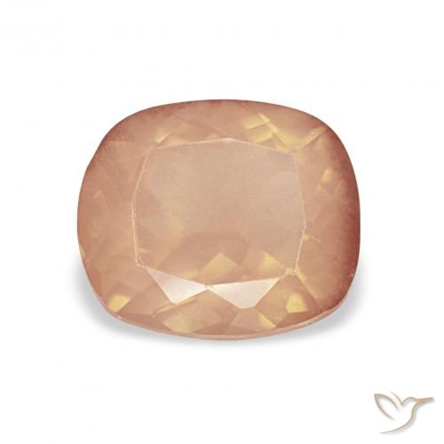 1.76ct Laranja Melão Labradorita andesina, Almofada, Transparente