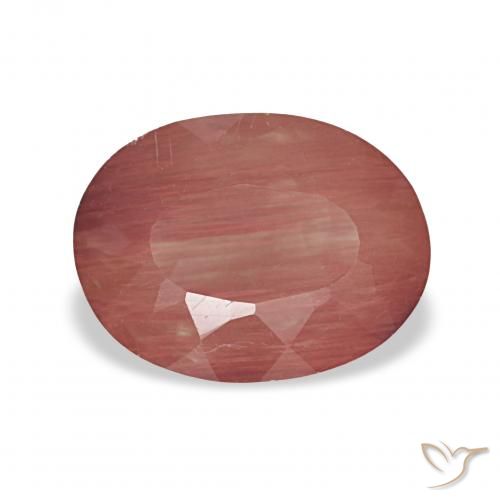 2.06ct Sangue vermelho Labradorita andesina, oval, Transparente