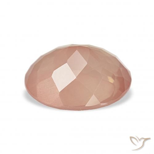 Labradorita andesina Laranja Avermelhado Pálido Natural 2.90ct, oval, Transparente
