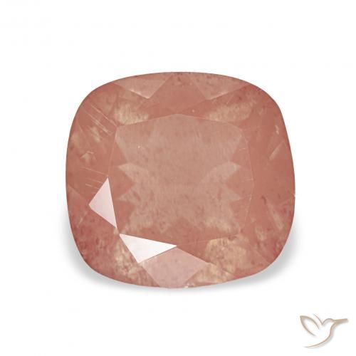 2.25ct laranja avermelhado Labradorita andesina, Almofada, Transparente