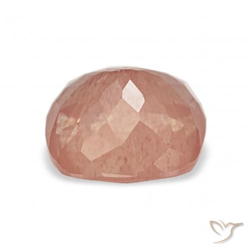 Labradorita andesina laranja avermelhado Natural 2.25ct, Almofada, Transparente