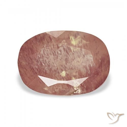 2.25ct Sangue vermelho Labradorita andesina, Almofada, Transparente