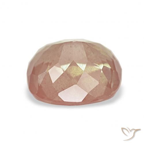 Labradorita andesina Luz rosa Natural 1.85ct, Almofada, Transparente