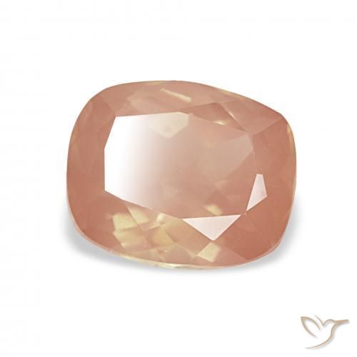 Labradorita andesina Laranja Avermelhado Claro Natural 1.93ct, Almofada, Transparente