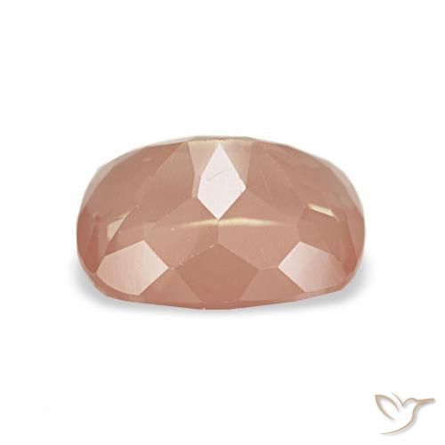 Labradorita andesina Laranja Avermelhado Claro Natural 1.93ct, Almofada, Transparente