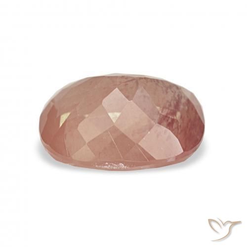 Labradorita andesina laranja avermelhado Natural 2.06ct, Almofada, Transparente