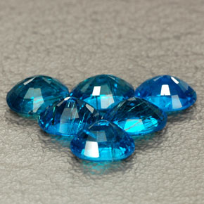 Pedras preciosas de apatita azul natural de  ct, corte oval, SI