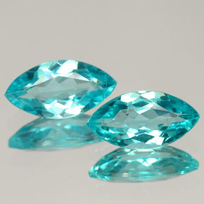Pedras preciosas de apatita azul natural de  ct, marquise, VVS-VS