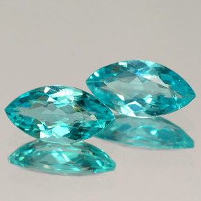 Pedras preciosas de apatita azul natural de  ct, marquise, VVS-VS