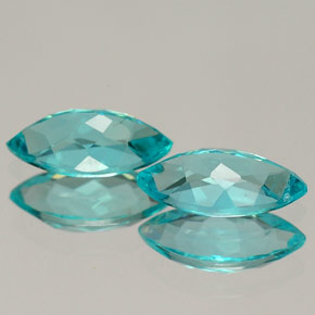 Pedras preciosas de apatita azul natural de  ct, marquise, VVS-VS