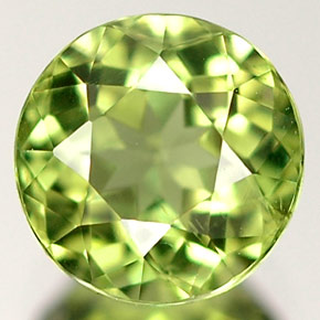 Apatita verde natural 1,10ct, corte redondo, VS