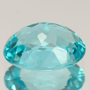 Apatita azul natural 1,36ct, corte oval, VS
