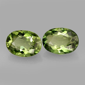 Pedras preciosas de apatita verde natural de  ct, corte oval, VS