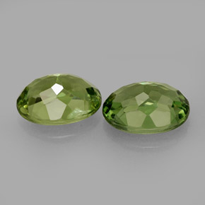 Pedras preciosas de apatita verde natural de  ct, corte oval, VS