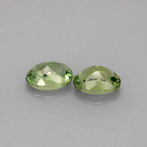 Pedras preciosas de apatita verde natural de  ct, corte oval, VS