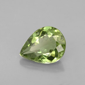 Apatita verde natural 1,26ct, formato de pêra, VS