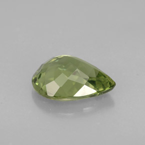 Apatita verde natural 1,26ct, formato de pêra, VS