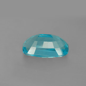 Apatita azul natural 4,69ct, almofada cortada, VS-SI