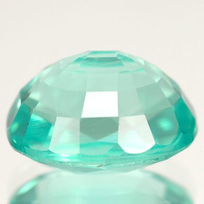 Apatita verde natural 4,78ct, corte oval, VS