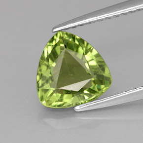 Apatita verde natural 1,84ct, trillion, VS