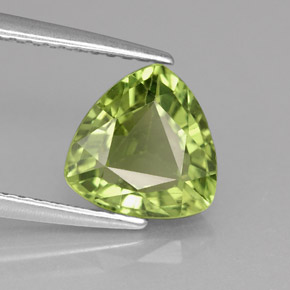 Apatita verde natural 1,84ct, trillion, VS