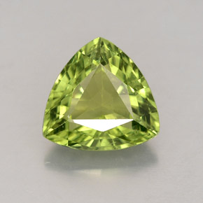 Apatita verde natural 1,84ct, trillion, VS