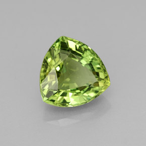 Apatita verde natural 2,14ct, trillion, VS